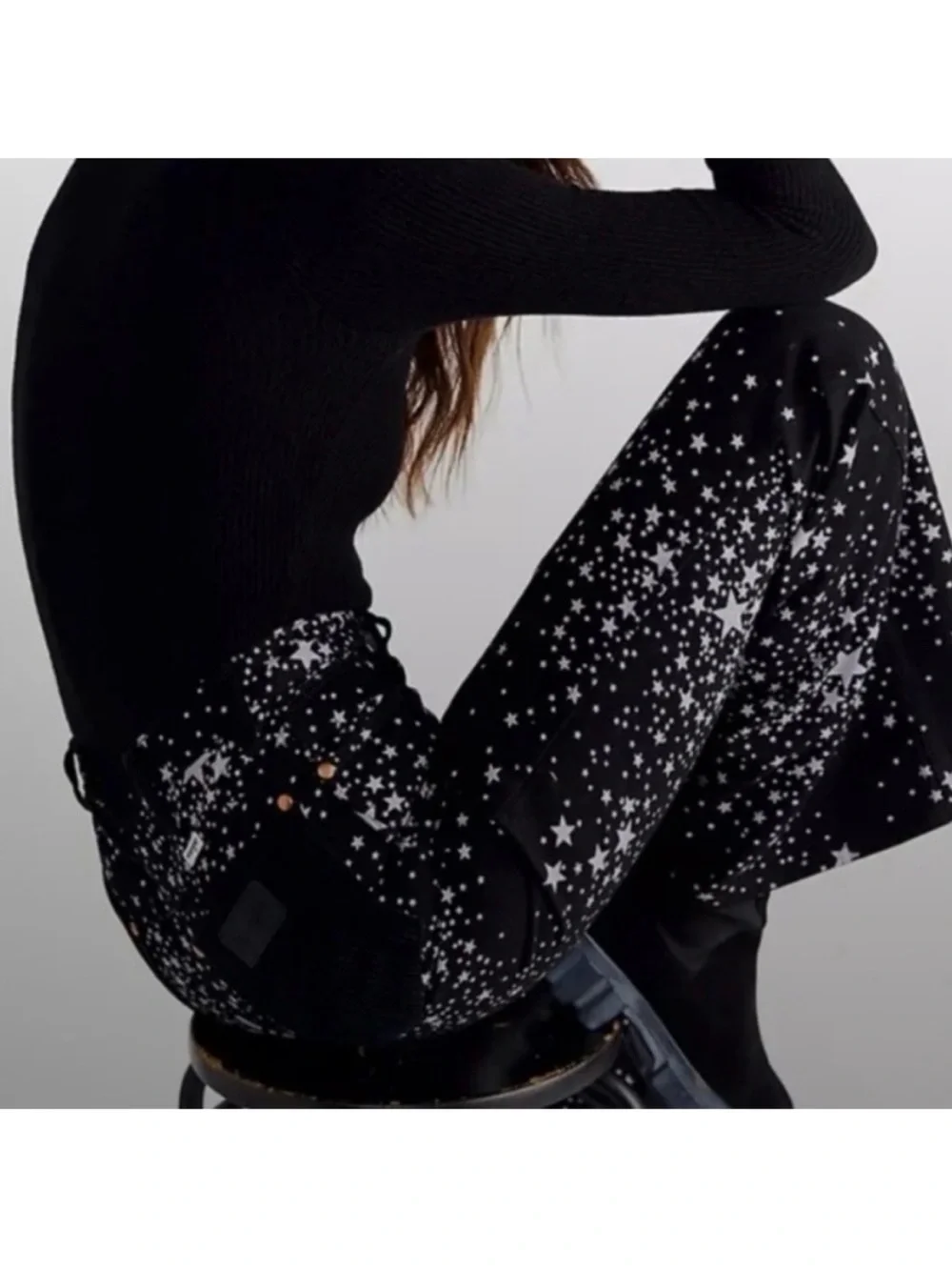 Wrangler x Free People Star Struck Wanderer 622 High Rise Flare Jeans Sz 26x30